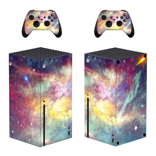 HKM-908563 Xbox Series X PVC Game Console Protection Sticker, Durable 0.04mm-0.08mm Thickness, Light-Blocking Film