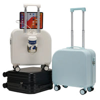 HKM-908627 Custom 18" ABS Trolley Luggage for Kids with Spinner Caster Feature - Ideal for Summer Travel