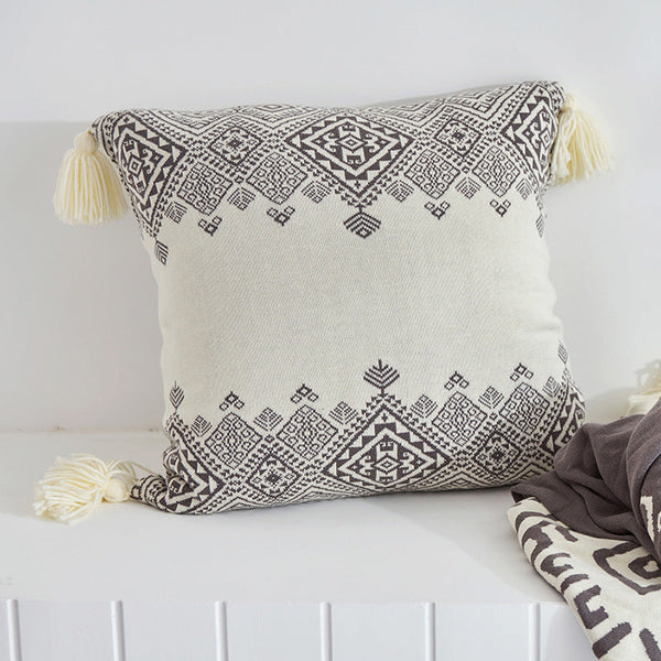 HKM-908691 Modern Geometric Abstract Dark Polyester Cushion Pillowcase 45x45cm