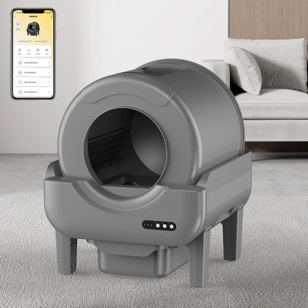 HKM-908691 Smart Self-Cleaning Cat Litter Box with WiFi Camera and Large Capacity