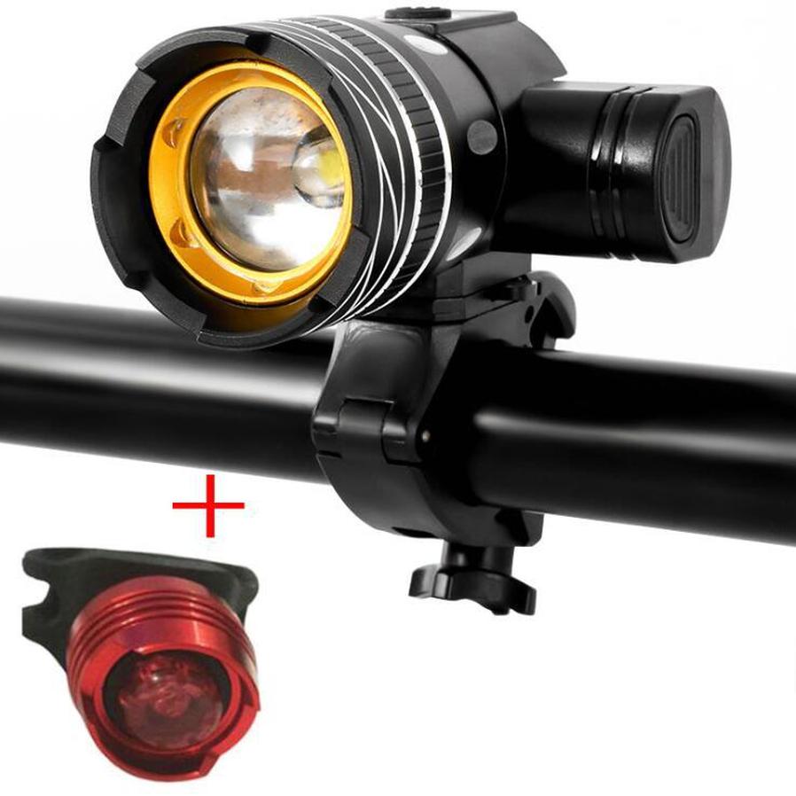 HKM-908755 Rechargeable LED Bicycle Headlight with Multiple Brightness Settings