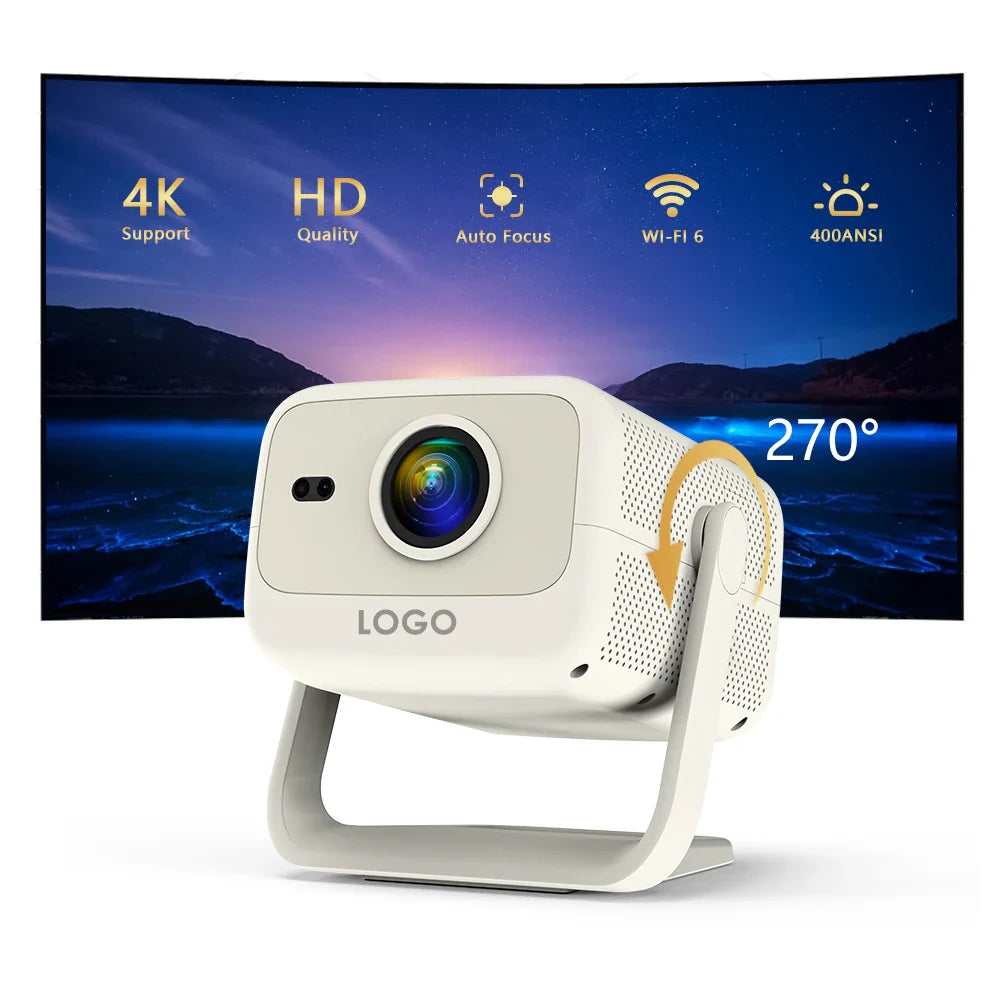 HKM-908755 Smart Home Cinema R2 Pro Projector with Auto Keystone and Obstacle Avoidance Technology