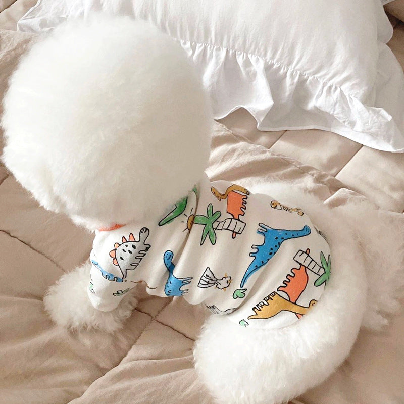 HKM-9088061 Breathable Casual Dog T-Shirt with Fun Print for Stylish Pets