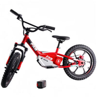HKM-908819 16" Electric Balance Bike with 36V 350W Motor, 3-Speed, Aluminum Frame, Lithium Battery, Disc Brakes