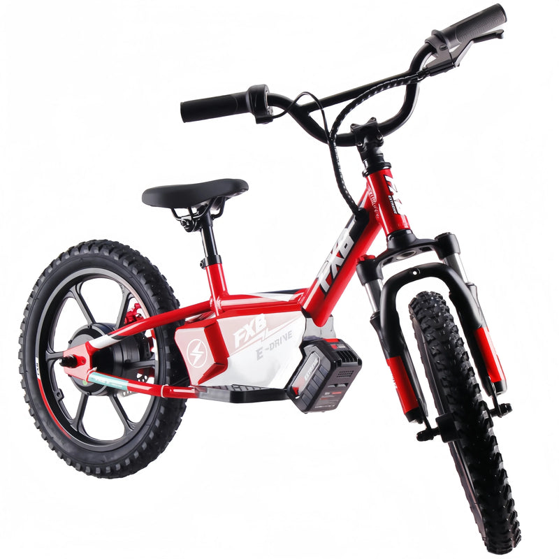 HKM-908819 16" Electric Balance Bike with 36V 350W Motor, 3-Speed, Aluminum Frame, Lithium Battery, Disc Brakes