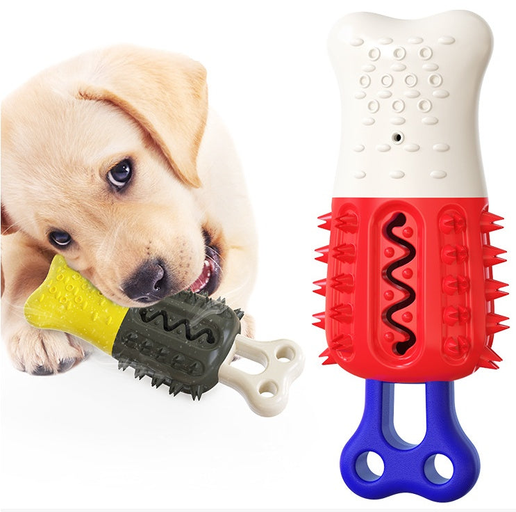 HKM-9088317 Cooling and Cleaning Teeth Multifunctional Dog Chew Toy with Chew-Resistant Popsicle