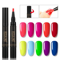 HKM-908883 Neon Phototherapy Gel Nail Polish Pen - 5ML UV/LED - 10 Vibrant Colors