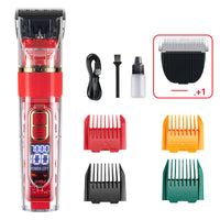 HKM-9089085 Waterproof Pet Hair Trimmer Set for Cats, Dogs, and Rabbits with Adjustable Speed and Titanium Ceramic Blades