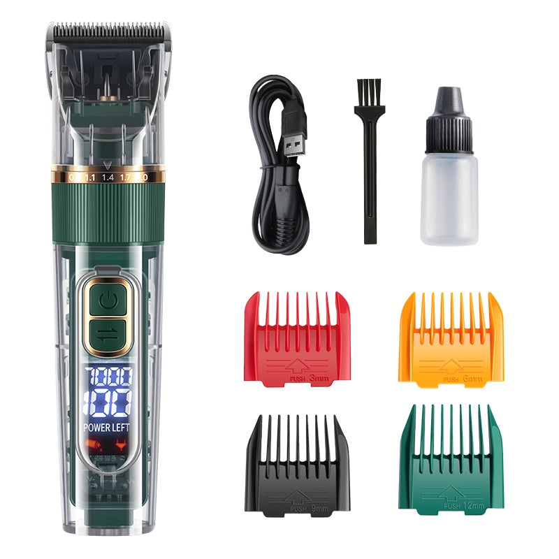 HKM-9089085 Waterproof Pet Hair Trimmer Set for Cats, Dogs, and Rabbits with Adjustable Speed and Titanium Ceramic Blades