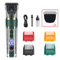 HKM-9089085 Waterproof Pet Hair Trimmer Set for Cats, Dogs, and Rabbits with Adjustable Speed and Titanium Ceramic Blades
