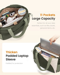 HKM-908947 Customizable Ladies Tote Bag for Travel and Office, Fits 15.6 to 17-inch Laptops