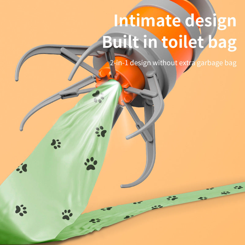 HKM-9089725 Cartoon Pet Toilet Holder and Waste Bag Shovel for Outdoor Cleanup