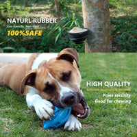 HKM-9090749 Durable Rubber Chew Ball with Squeaker for Medium and Large Dogs, Ideal for Aggressive Chewers