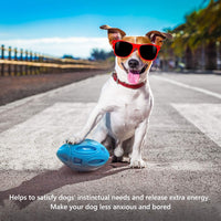 HKM-9090749 Durable Rubber Chew Ball with Squeaker for Medium and Large Dogs, Ideal for Aggressive Chewers
