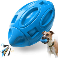 HKM-9090749 Durable Rubber Chew Ball with Squeaker for Medium and Large Dogs, Ideal for Aggressive Chewers