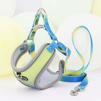 HKM-9091645 Lightweight Polyester Pet Chest Strap with Leash - Multiple Color Options