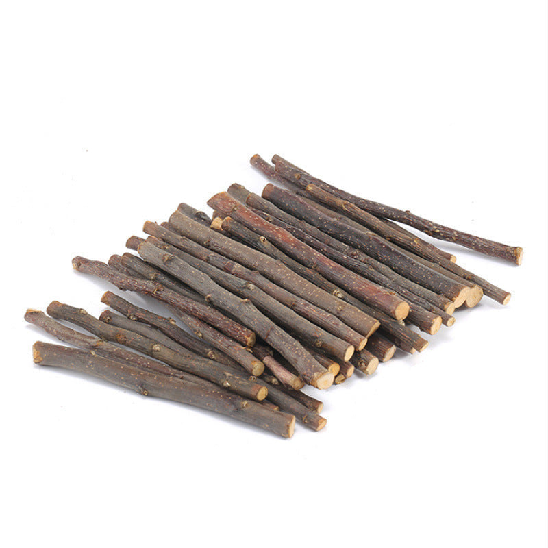 HKM-9091901 Dried Apple Branch Treats for Rabbits, Chinchillas, and Hamsters - 100g