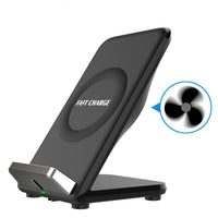HKM-909267 F18 Wireless Charger with Fan for Fast Vertical Charging - 9V Output, Micro USB Interface