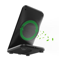 HKM-909267 F18 Wireless Charger with Fan for Fast Vertical Charging - 9V Output, Micro USB Interface