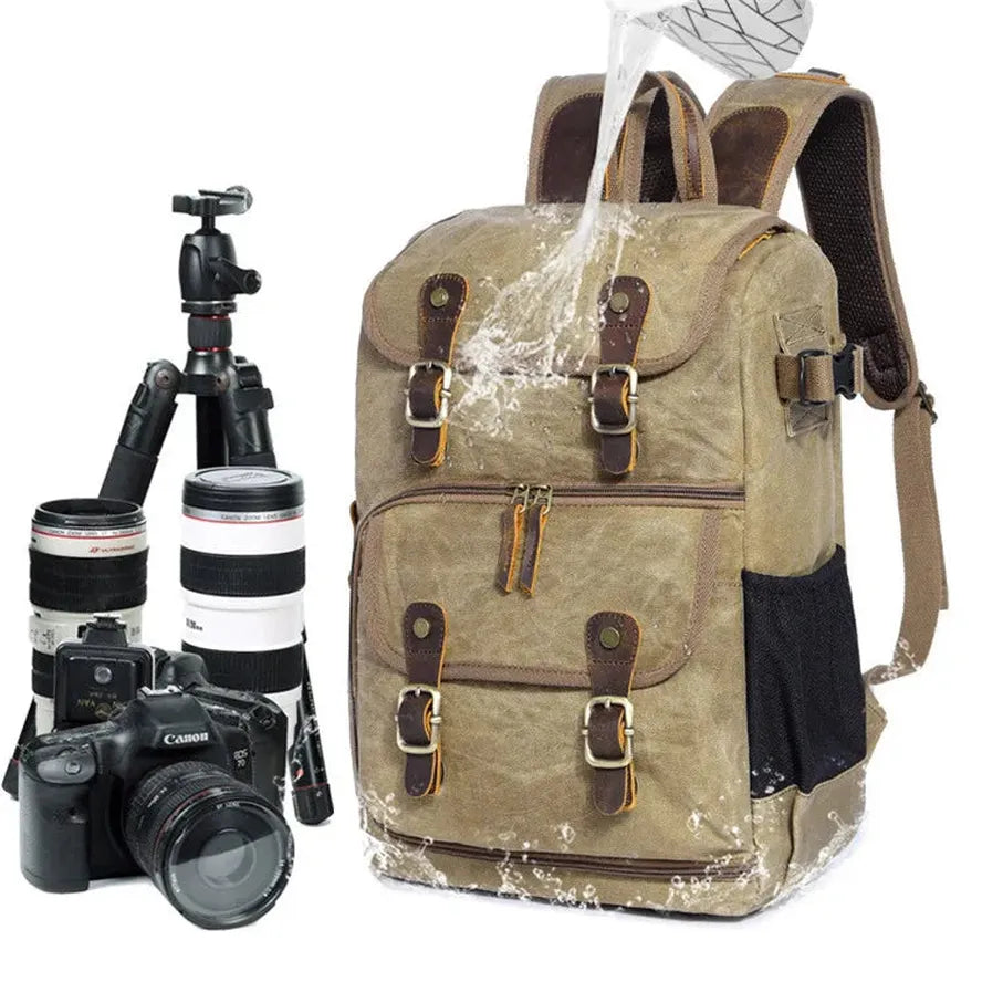 HKM-909267 Large Capacity Outdoor SLR Camera Backpack for Travel and Storage