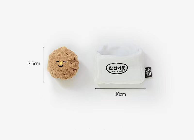 HKM-9092925 Vegetable Balls Plush Sniffing Toy for Dogs - Sounding Pet Interaction