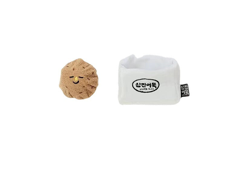 HKM-9092925 Vegetable Balls Plush Sniffing Toy for Dogs - Sounding Pet Interaction