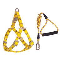 HKM-9093053 Foam Handle Circular Rope with Chest and Back Harness for Pet Training - Multiple Colors Available