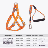 HKM-9093053 Foam Handle Circular Rope with Chest and Back Harness for Pet Training - Multiple Colors Available