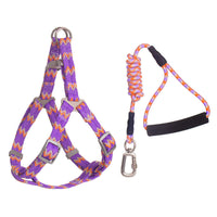 HKM-9093053 Foam Handle Circular Rope with Chest and Back Harness for Pet Training - Multiple Colors Available