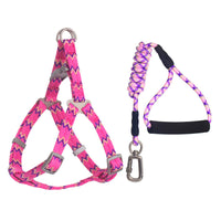 HKM-9093053 Foam Handle Circular Rope with Chest and Back Harness for Pet Training - Multiple Colors Available