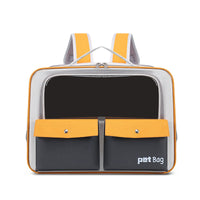 HKM-9095485 Large Capacity Portable Outdoor Cat Backpack - Breathable and Foldable, Medium Soft Nylon