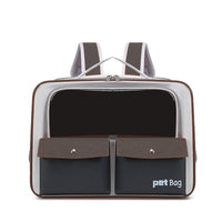 HKM-9095485 Large Capacity Portable Outdoor Cat Backpack - Breathable and Foldable, Medium Soft Nylon
