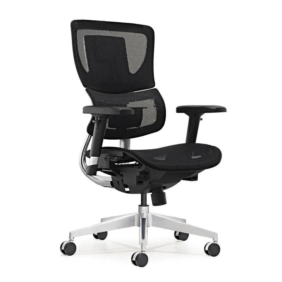 HKM-909651 Executive Mesh Office Chair with Headrest and Swivel Base for Computer and Conference Use