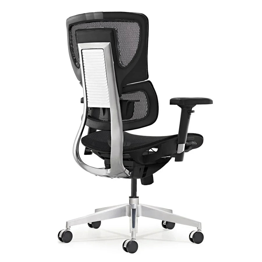 HKM-909651 Executive Mesh Office Chair with Headrest and Swivel Base for Computer and Conference Use