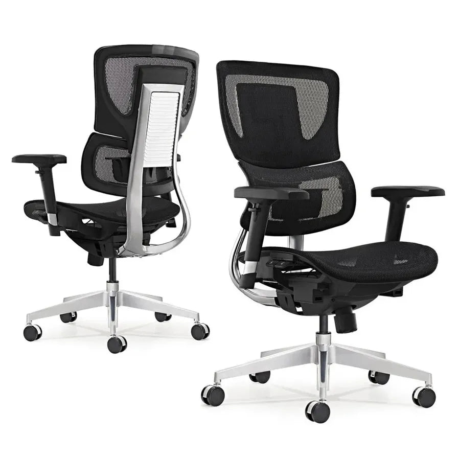 HKM-909651 Executive Mesh Office Chair with Headrest and Swivel Base for Computer and Conference Use