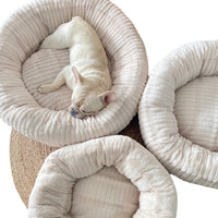 HKM-9099069 Soft and Thickened Warm Dog Kennel in Pink, Blue, Orange, and Gray