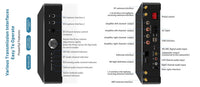HKM-909907 600W Mini Desktop Amplifier with 3 High-Powered Channels for Home Sound Systems