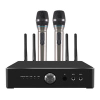 HKM-909907 600W Mini Desktop Amplifier with 3 High-Powered Channels for Home Sound Systems