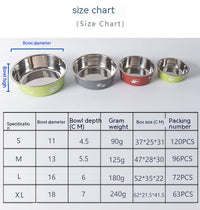 HKM-9099197 Morandi Blue Stainless Steel Rice Bowl for Dogs - Pet Tableware in Various Sizes