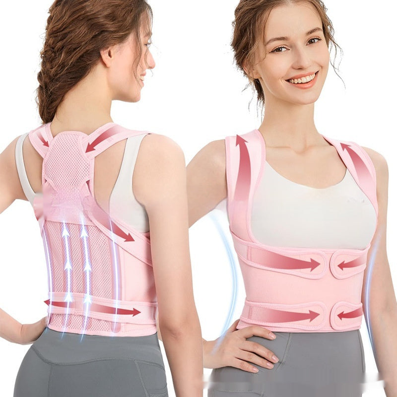 HKM-910099 Breathable Mesh Back Straightener for Improved Posture - Adjustable and Comfortable Support
