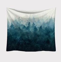 HKM-910099 Geometric Floral Print Polyester Tapestry - Machine Washable, Multiple Sizes Available