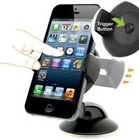 HKM-910099 Universal Suction Cup Car Phone Holder for Dashboard, Windshield, and Home Use