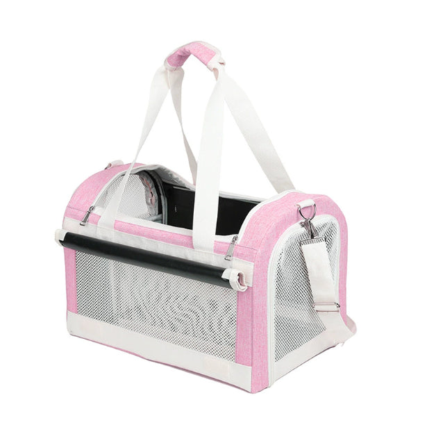 HKM-9101245 Multi-Pet Portable Outdoor Carrier Stroller for Cats and Dogs, Breathable Oxford Cloth Design