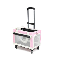 HKM-9101245 Multi-Pet Portable Outdoor Carrier Stroller for Cats and Dogs, Breathable Oxford Cloth Design