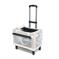 HKM-9101245 Multi-Pet Portable Outdoor Carrier Stroller for Cats and Dogs, Breathable Oxford Cloth Design
