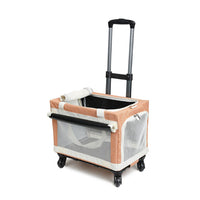HKM-9101245 Multi-Pet Portable Outdoor Carrier Stroller for Cats and Dogs, Breathable Oxford Cloth Design
