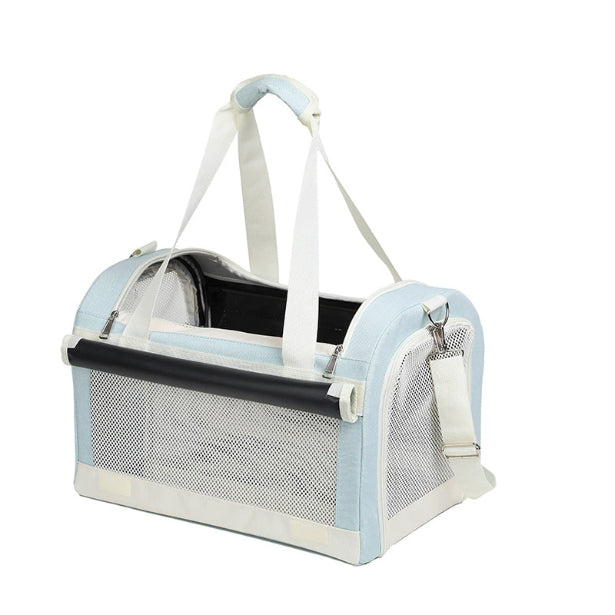 HKM-9101245 Multi-Pet Portable Outdoor Carrier Stroller for Cats and Dogs, Breathable Oxford Cloth Design