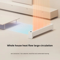HKM-910163 Graphene Electric Heater 2200W Smart Control Wall-Mounted for Home Use, Fast Heating, Overheat Protection, LED Display