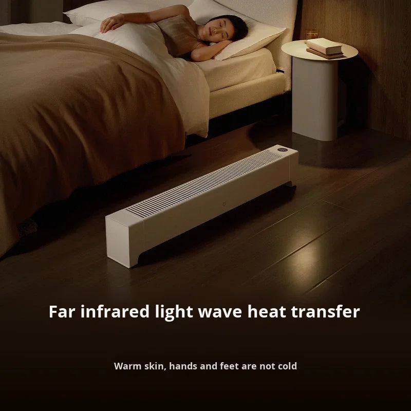 HKM-910163 Graphene Electric Heater 2200W Smart Control Wall-Mounted for Home Use, Fast Heating, Overheat Protection, LED Display