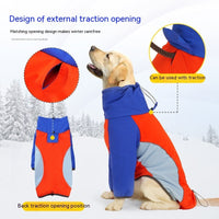 HKM-9103421 Waterproof Warm Shell Jacket for Dogs in Red and Blue - Sizes XS to XXL Available